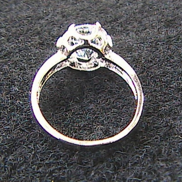 14k White Gold Filled Engagement Ring (#60) - Picture 8 of 8